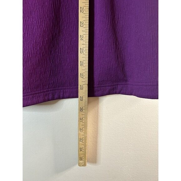 Nike Dri-Fit Jacket Womens Dark Purple 1/4 Zip Polyester Spandex Size 2XL - Picture 6 of 8